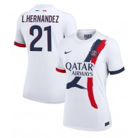 Paris Saint-Germain Lucas Hernandez #21 Fotballklær Bortedrakt Dame 2024-25 Kortermet